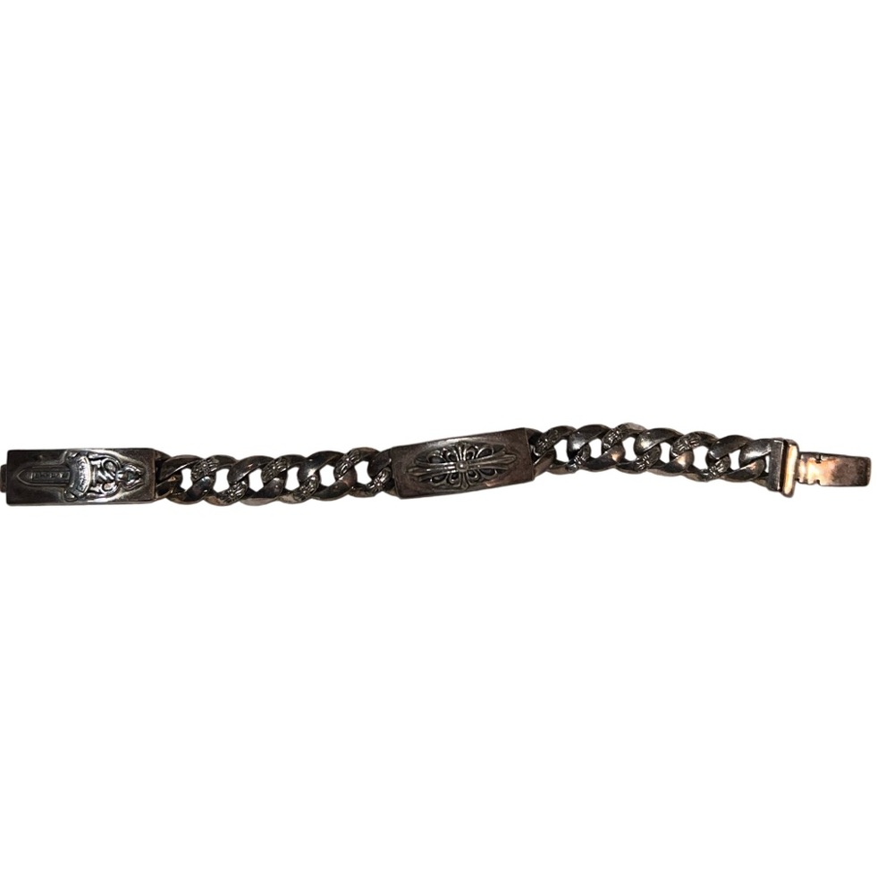 Chrome Hearts Black and Silver Bracelet